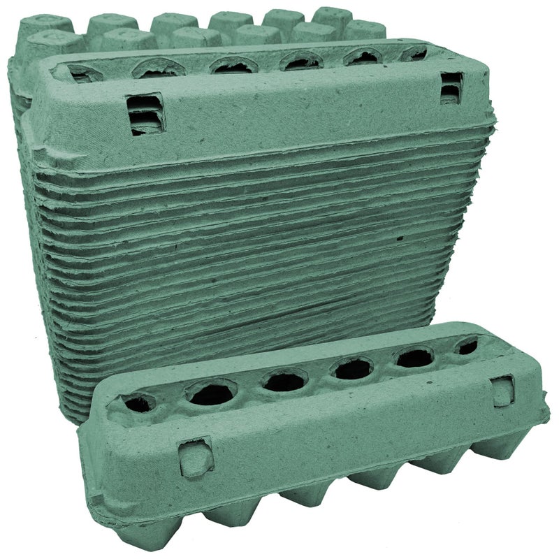 Cackle Hatchery Vented Paper Pulp Egg Cartons  Teal 24