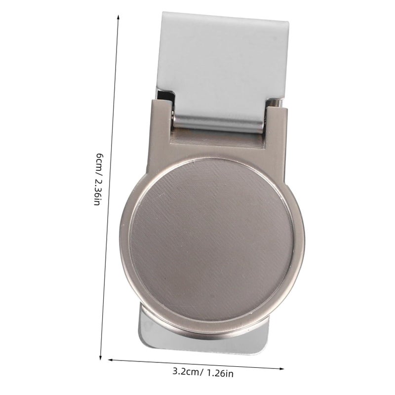 Stainless Steel Money Clip Cash Holder Key Check Clip Portable Silver Office Clamp - Image 3