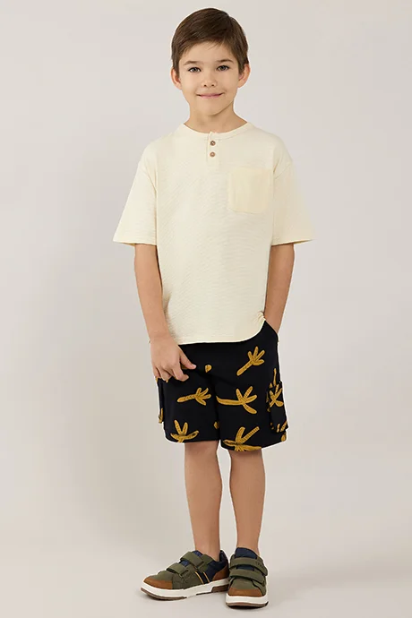 R&B Printed Shorts With Drawstring Waist