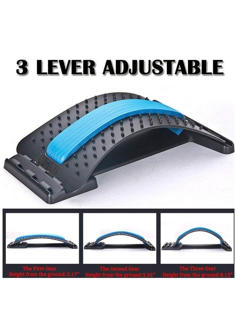 TIGER Magic Support Multi-Level Back Stretching Device with 3 Levels of Arch Adjustments – Lumbar Support for Spine Alignment and Pain Relief – Adjustable Back Stretch for Lower Back, Neck, and Shoulders – Ideal for Home Use – Portable Back Support Tool - Image 5