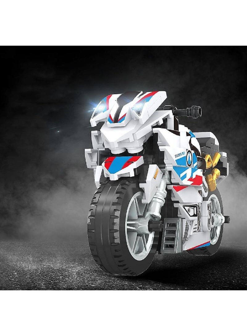 Small Particle Building Block Box Boy Motorcycle Model Children's Educational Toy  - Image 2