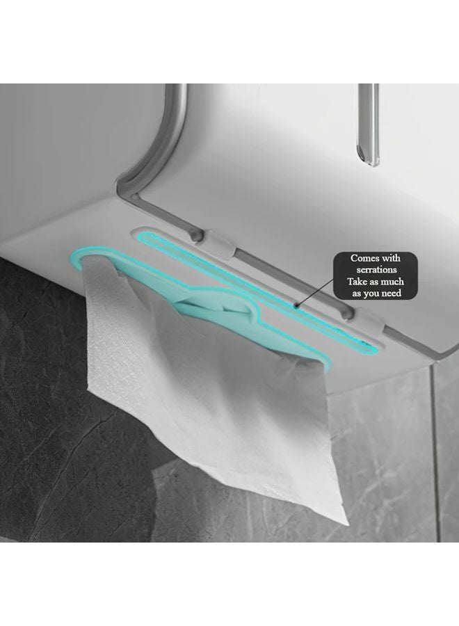 حامل ورق الحائط الرمادي المثبت على الحائط بدون حفر سعة كبيرة مقاوم للماء - Image 3