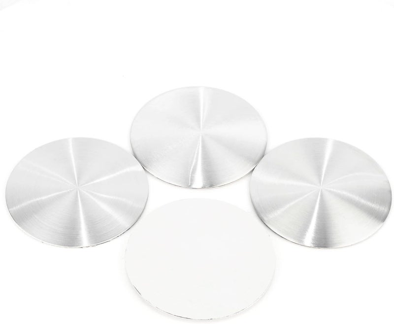 RTRHINOTUNING 4pcs 64.5mm/2.54in Wheel Center Caps Stickers Sliver Aluminum Emblems Decals - Image 3