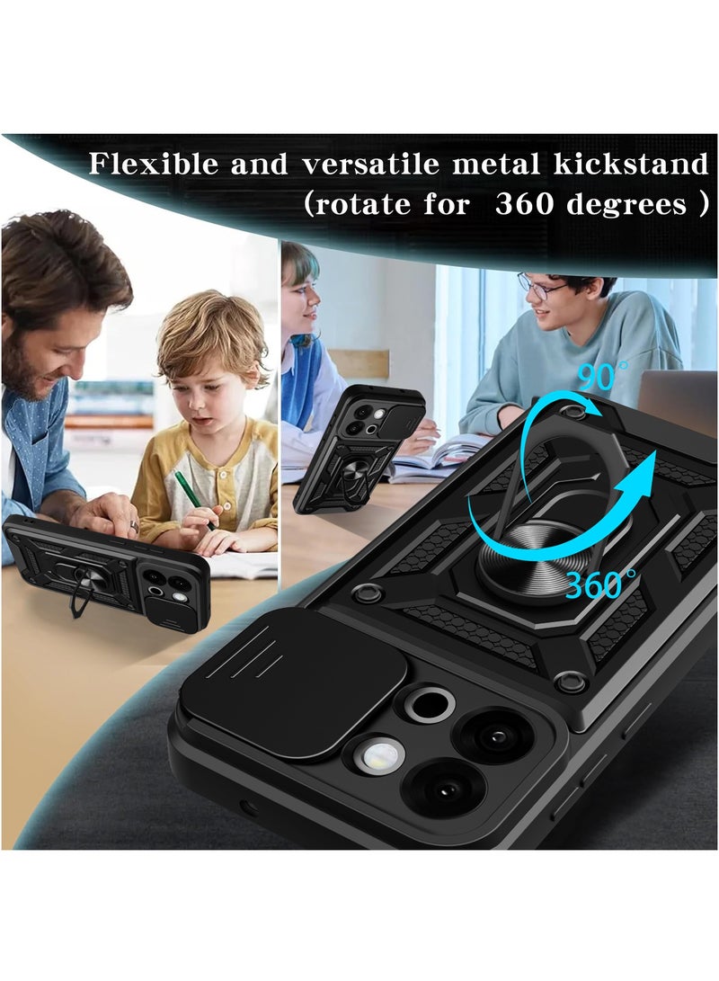 Phone Cover for OnePlus 13s 5G with Slide Camera Cover Drop Protective Phone Case with Magnetic Car Mount Holder - Image 4