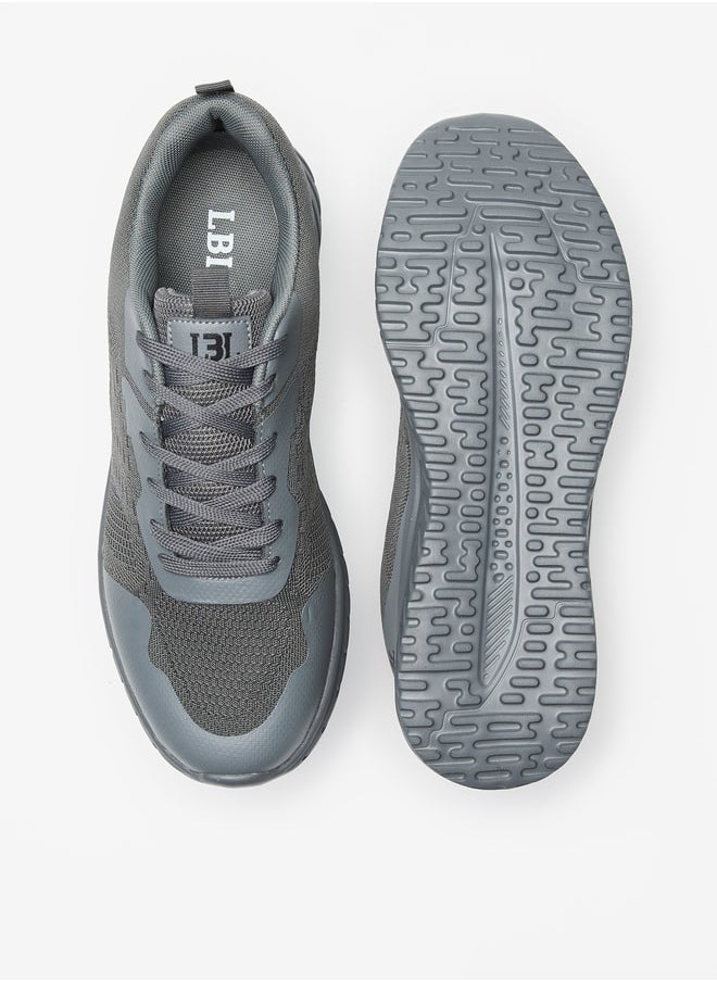 LBL by Shoexpress Mesh Low Ankle Sneakers with Lace-Up Closure  - Image 4