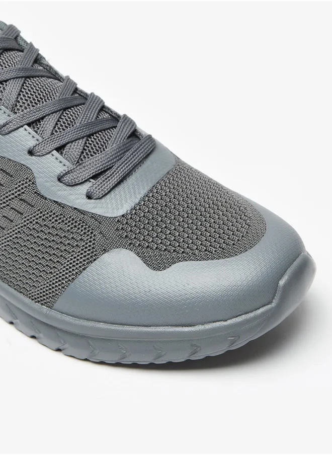 LBL by Shoexpress Mesh Low Ankle Sneakers with Lace-Up Closure