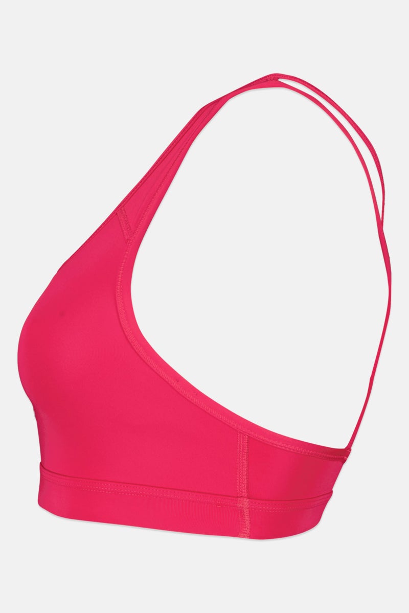 Nike حمالة صدر رياضية غير مبطنة بشعار العلامة التجارية للنساء، ماغينتا - Image 3