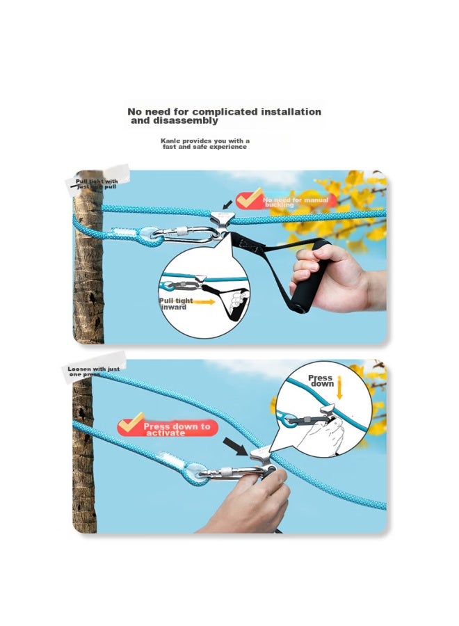 Canle Kanle Steel Wire Clothesline, Outdoor Drying Rope, Pull-tight Anti-sagging Clothesline, Hanging Rope, Outdoor-specific Rope - Image 2