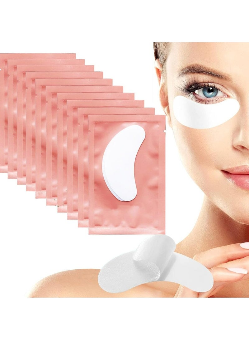 CMGTYYD 50 Pairs Under Eye Gel Pads,Hydrogel Eye Patches for Eyelash Extension Gel Patches 100% Natural Hydrogel Patch Lash Gel Pad Lashes Extension Supplies Lash Extension Supplies Beauty Makeup Kit - Image 1
