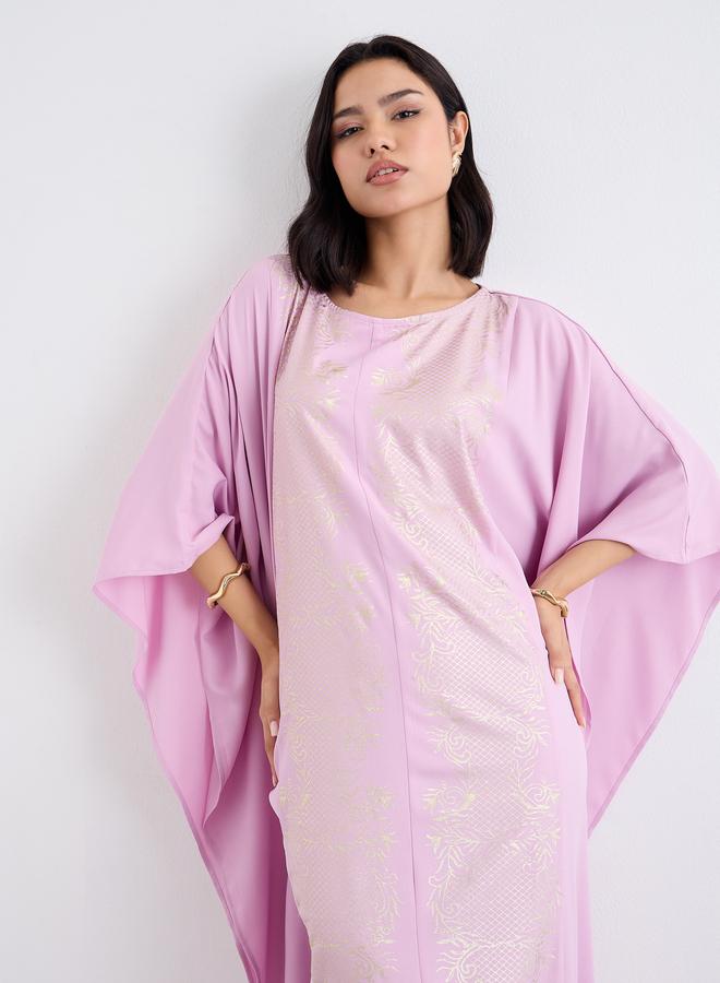 Styli Foil Print Relaxed Fit Kaftan - Image 5