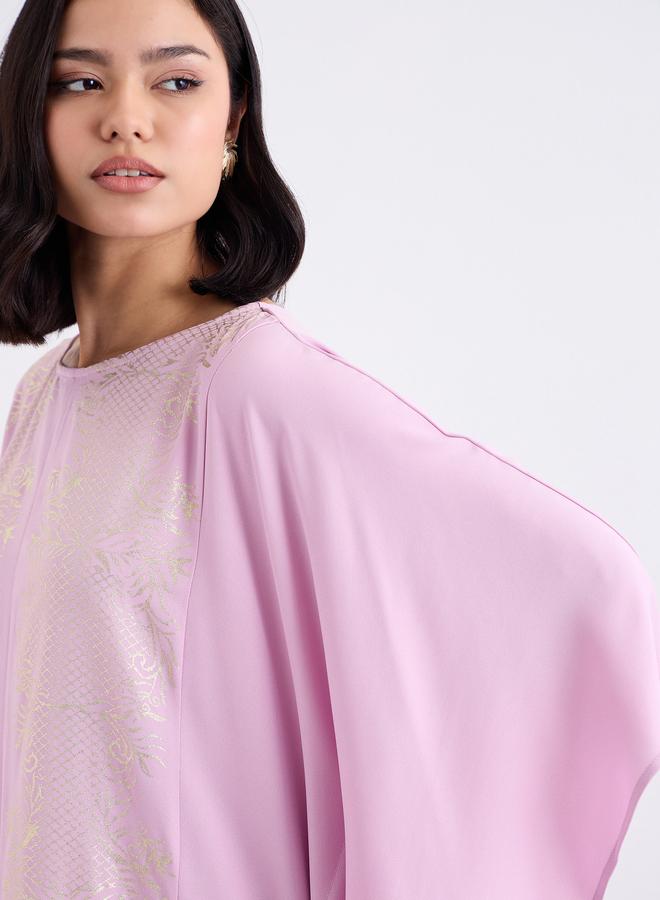 Styli Foil Print Relaxed Fit Kaftan - Image 3