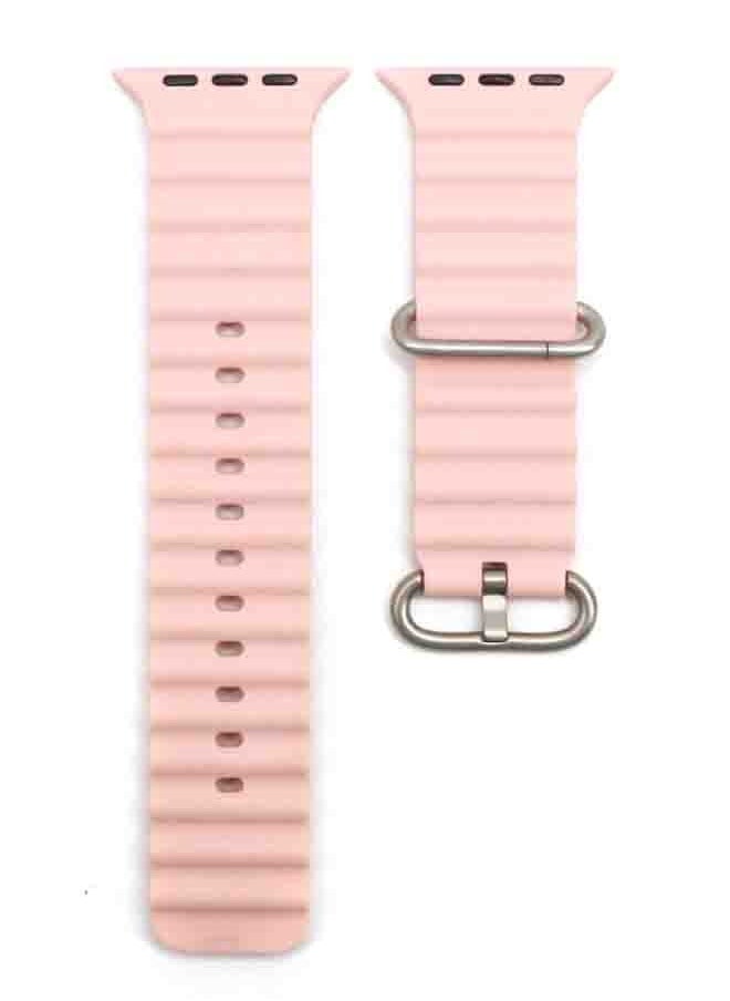 PROVENGE - Provenge High quality Silicone Smart watch Strap Band for Apple Watch Ultra /9/8/7/6/5/4/3/2/SE 42mm 44mm 45mm Strap Watch Bracelet Pink - Image 1