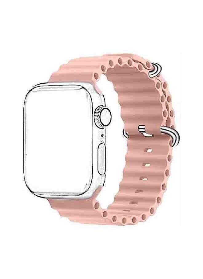 PROVENGE - Provenge High quality Silicone Smart watch Strap Band for Apple Watch Ultra /9/8/7/6/5/4/3/2/SE 42mm 44mm 45mm Strap Watch Bracelet Pink - Image 1