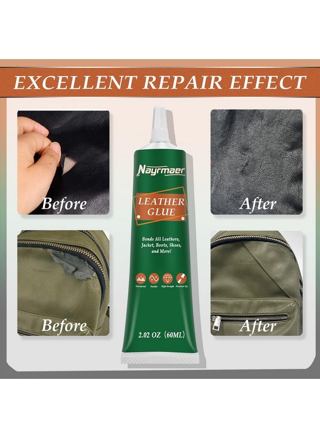 Nayrmaer - Leather Glue, 60G Special Leather Adhesive, Permanent Clear Washable For Bonding Between Leather And Leather, Leather And Substrates Of Different Materials (Leather Glue) - Image 1