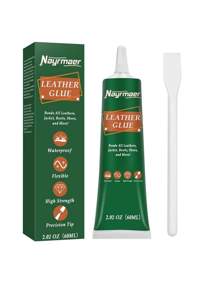 Nayrmaer - Leather Glue, 60G Special Leather Adhesive, Permanent Clear Washable For Bonding Between Leather And Leather, Leather And Substrates Of Different Materials (Leather Glue) - Image 1