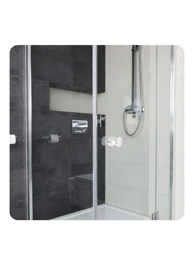 2pcs Chrome Plated Aluminum Alloy Double Sided Bathroom Pull Knobs - Image 4