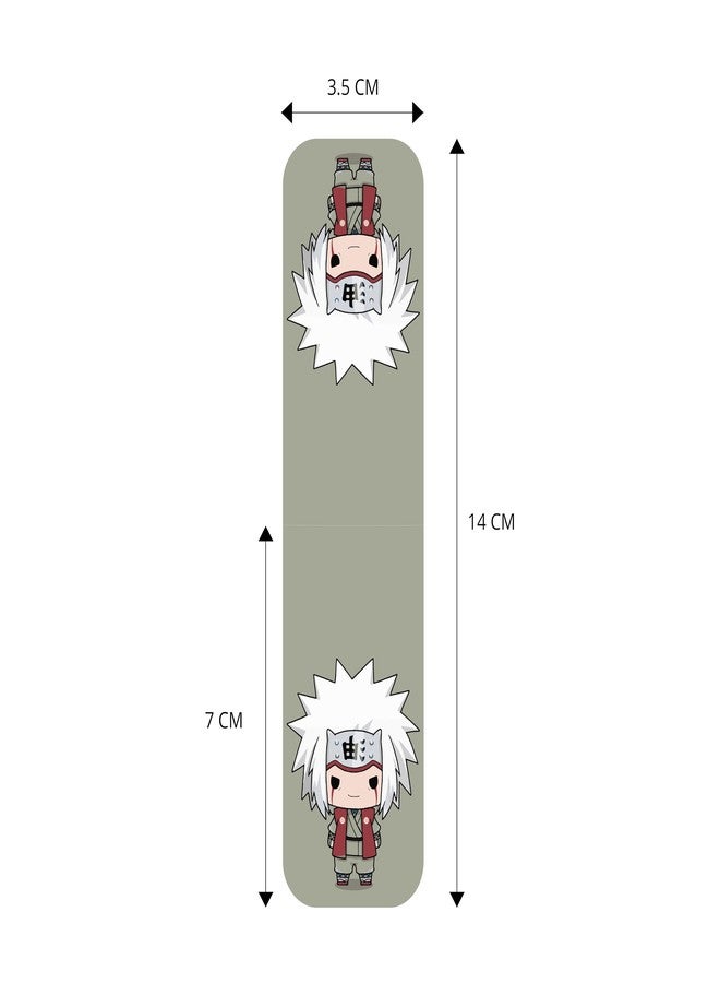 OneOclock Anime Bookmarks Naruto Chibi - Set of 9 Magnetic Bookmarks | Best Anime Gift for Readers, Book Enthusiast & Anime Fans I Naruto | Sasuke | Sakura | Hinata | Jiraiya (Naruto Chibi) - Image 2