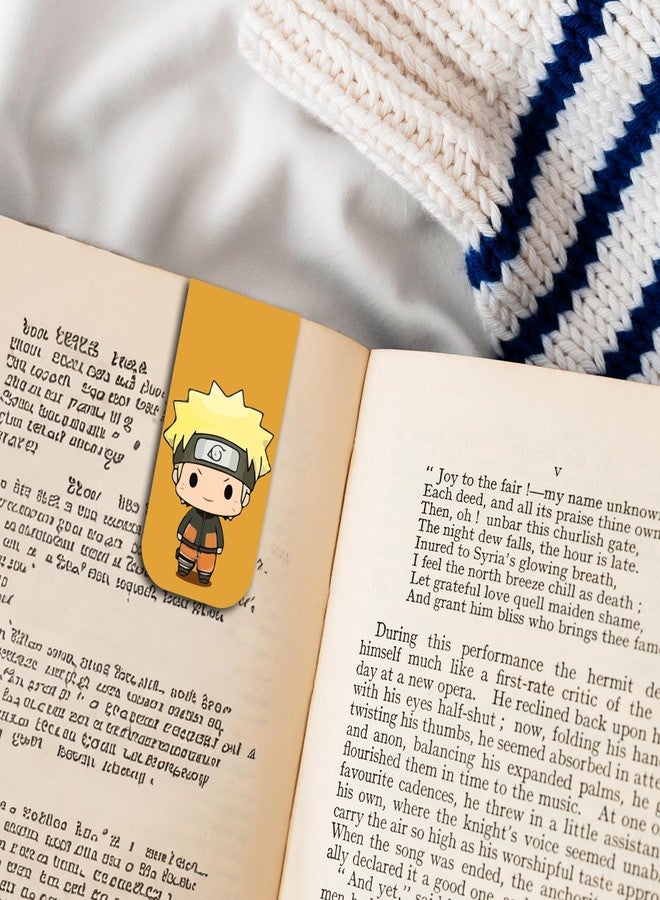 OneOclock Anime Bookmarks Naruto Chibi - Set of 9 Magnetic Bookmarks | Best Anime Gift for Readers, Book Enthusiast & Anime Fans I Naruto | Sasuke | Sakura | Hinata | Jiraiya (Naruto Chibi) - Image 3