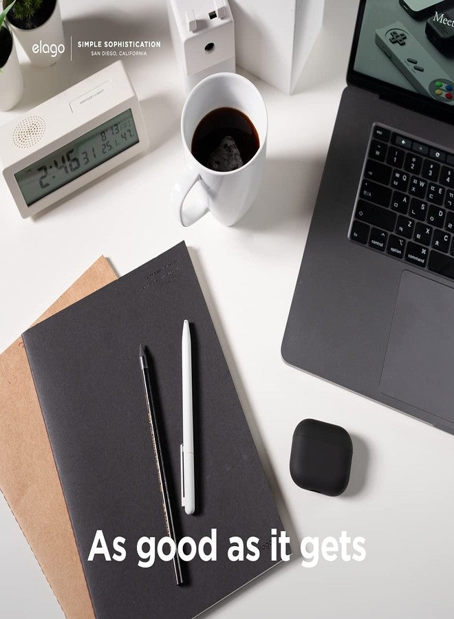 elago Liquid Hybrid Case Compatible with AirPods 3rd Generation Case - Compatible with AirPods 3 Case Cover, Triple Layer Protection, Wireless Charging, Shock Resistant, Easily Cleaned (Black) - Image 3