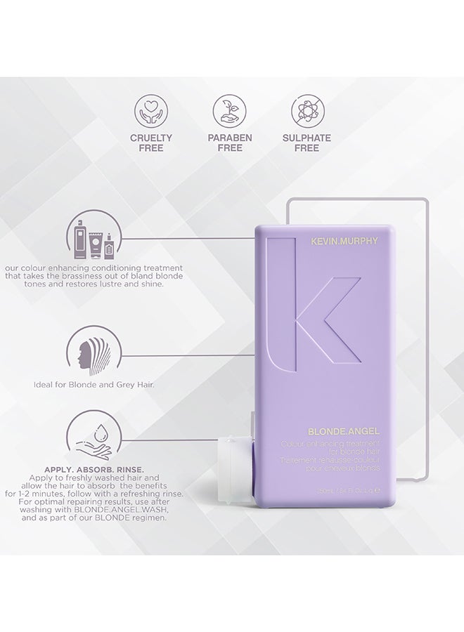 KEVIN.MURPHY Blonde Angel  Enhancing Treatment Conditioner For Blonde Colored Hair Purple 250ml - Image 3