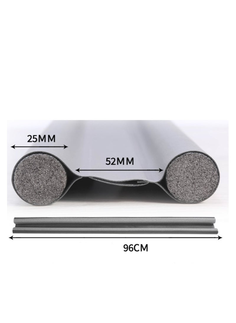 Y&D - 2Pcs Under Door Draught Excluder Self Adhesive Draft Tape for Noise Proof and Energy Saving Bottom Seal Strip to Prevent Bugs Coming Doors Windows - Image 1
