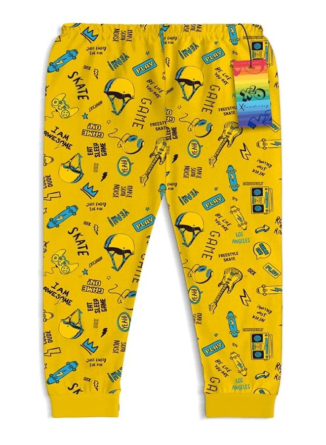 X2O Cotton Baby Pajama Pants for Boys and Girls (Blue) (Pack of 6) (2 to 3 Years) - Image 5