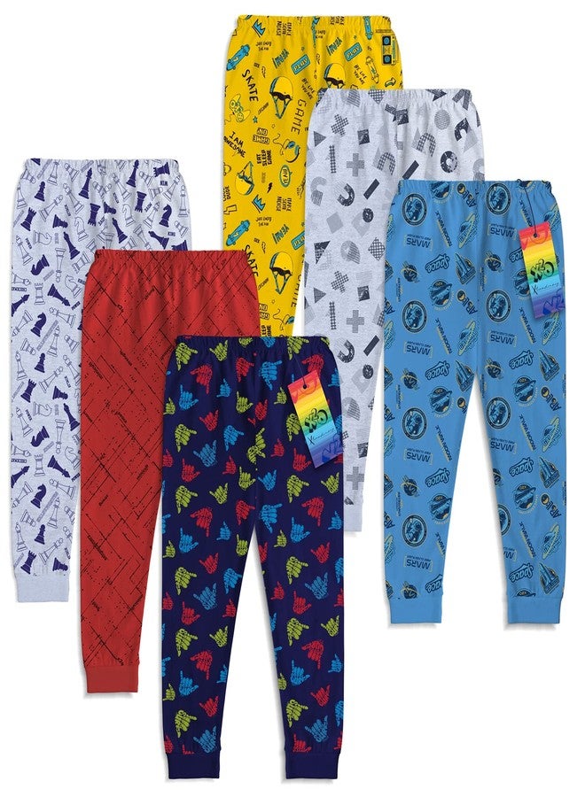 X2O Cotton Baby Pajama Pants for Boys and Girls (Blue) (Pack of 6) (2 to 3 Years) - Image 2