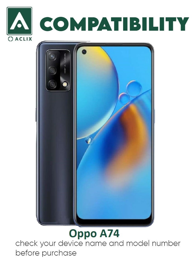 ACLIX 3 Pieces Antistatic ESD Dustproof Premium Quality High Definition Tempered Glass Screen Protector Designed For Oppo A74 - Image 3