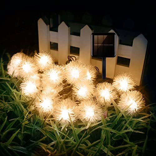 Epyz Solar String Lights, 6.5 Meter 30 LED Decorative Lighting Snow Ball for Garden, Home, Patio, Lawn, Party, Holiday, Indoor, Outdoor, Party Decorations Waterproof (Warm Yellow) - Image 2
