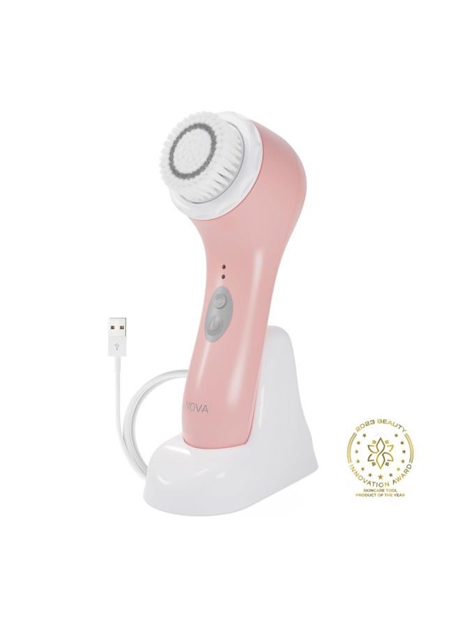 Spa Sciences - NOVA - Sonic Cleansing Brush with Bristles & Infusion System – Anti-Aging Facial Exfoliating, Waterproof, and USB Rechargeable - Image 2