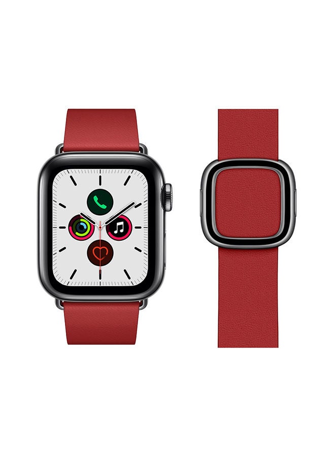 إسكدنيا سوار أنيق لساعة أبل ووتش سيريس 5/4/3/2/1 ياقوت أحمر - Image 2