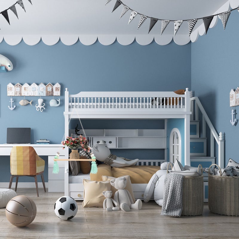 🏠 رف خشبي معلق للديكور يحمل الكتب والنباتات بتصميم متين بأسلوب بوهيمي - Image 1