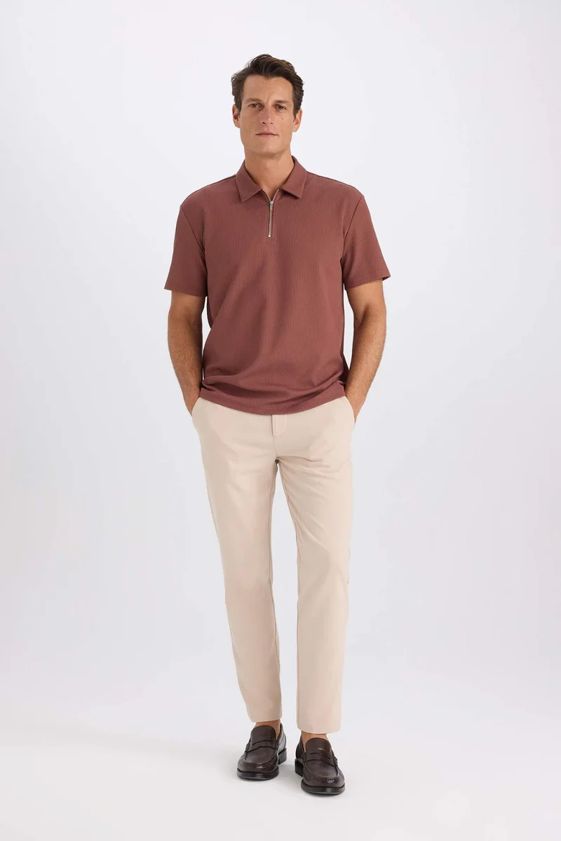 ديفاكتو Straight Leg Stretchy Summer Fabric Joggers