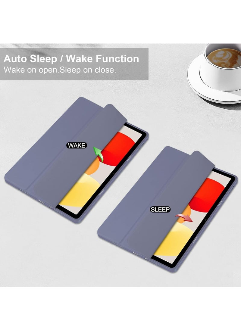 Captaintech Case for Xiaomi Redmi Pad SE 11.0 Inch Released 2023 Smart Slim Folio Stand Auto Sleep/Wake Cover with Pencil Slot Clear Transparent Back Shell - Image 4