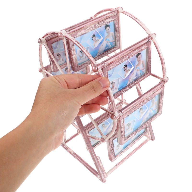 🚗 إطار صور بشكل دولاب هوائي دوار للحفلات والأعراس تصميم جذاب من مادة ABS مجموعة واحدة - Image 5