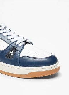 DUCHINI Men's Panelled Lace-Up Low Ankle Sneakers  - Image 5
