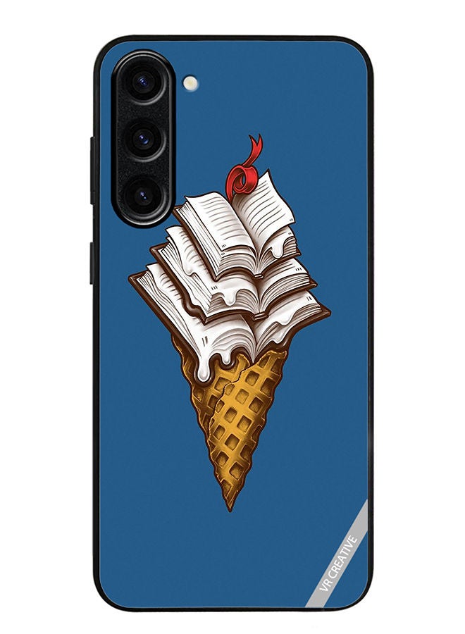 VR CREATIVE Protective Case Cover For Samsung Galaxy S23 Plus Book Icecream Design Multicolour - Image 1