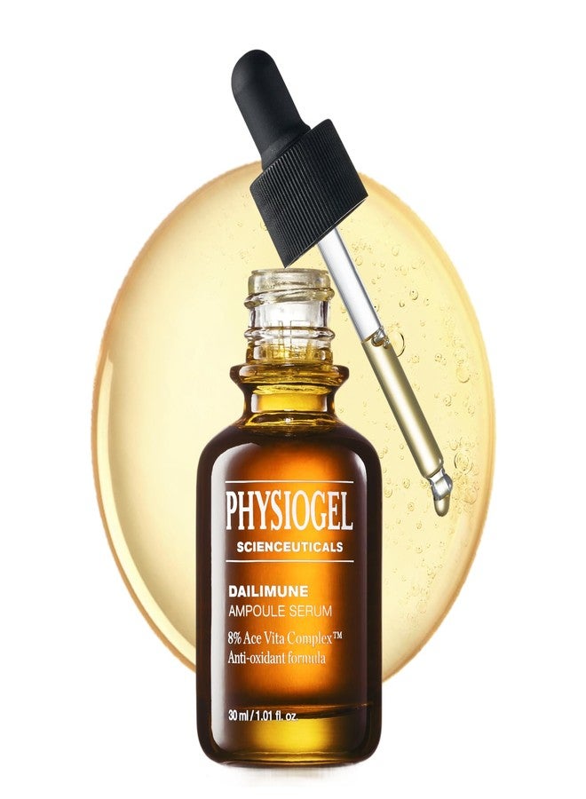 Physiogel Ampoule Vitamin C Face Serum, Strengthens Skin Barrier Antioxidant, Korean skin care, Moisturizing, Brightening, Soothing & Hydrating Serum Vitamin E & B5 Skincare Face Essence. - Image 1