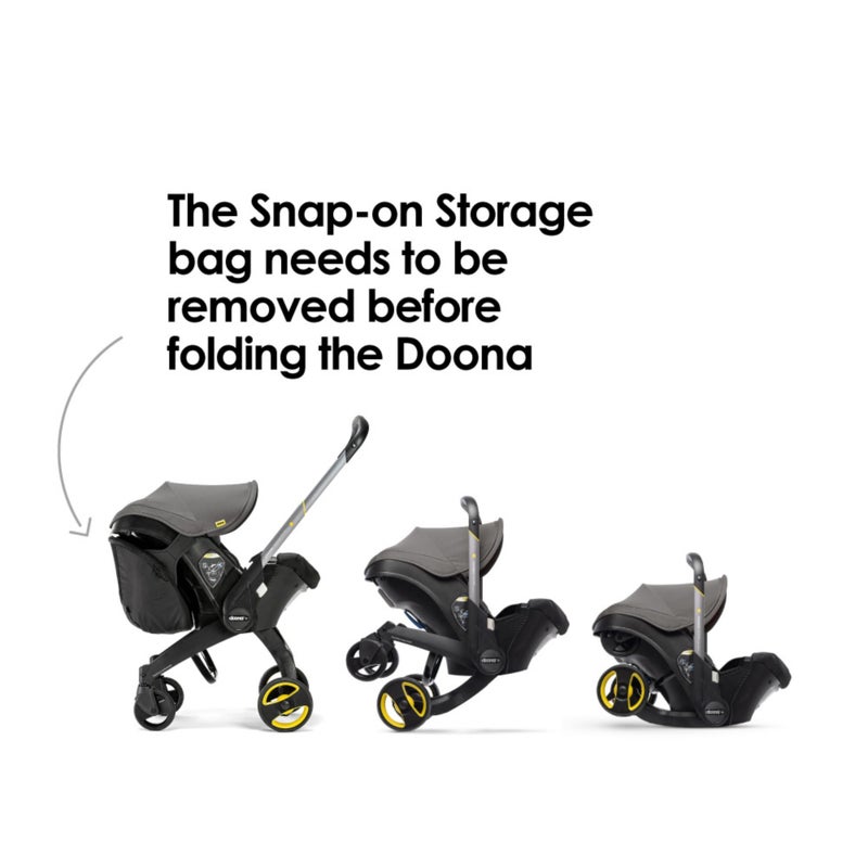Doona Snap-On Storage Bag - Car Seat Bag, Stroller Bag for Doona Car Seat & Stroller, Easy Snap-On Storage - Image 3