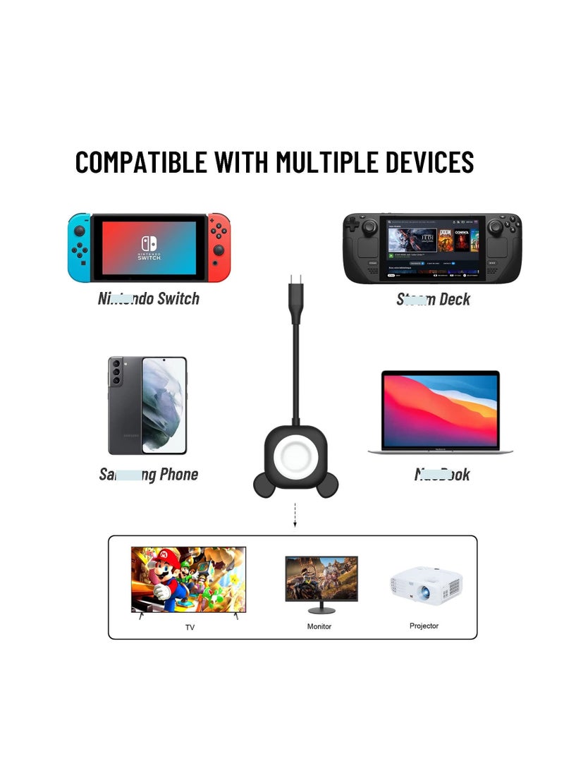 Generic Switch Dock, fit for Nintendo Switch, Portable Switch TV Docking Station with HDMI USB 3.0 Port and USB C Charging, Compatible with Steam Deck MacBook Surface Samsung Phone…  - Image 5