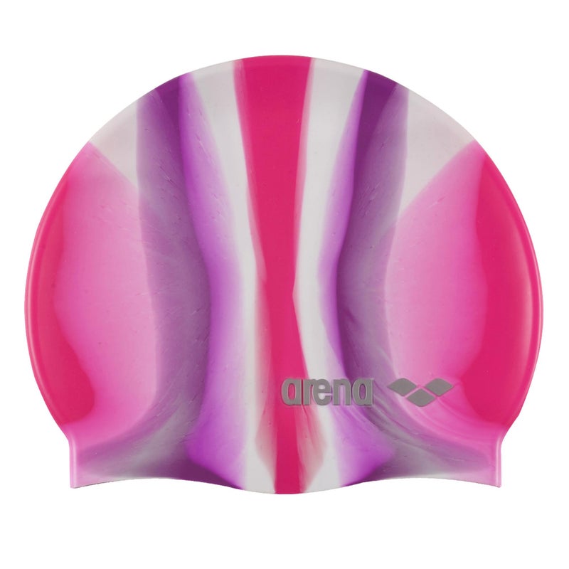 Arena Pop Art Unisex Elastic Silicone Swim Cap for Adults, Training Water Sports Fitness Swimming Gear, Chlorine Protection Pool Hat, Pop Pink/Fuchsia - Image 1