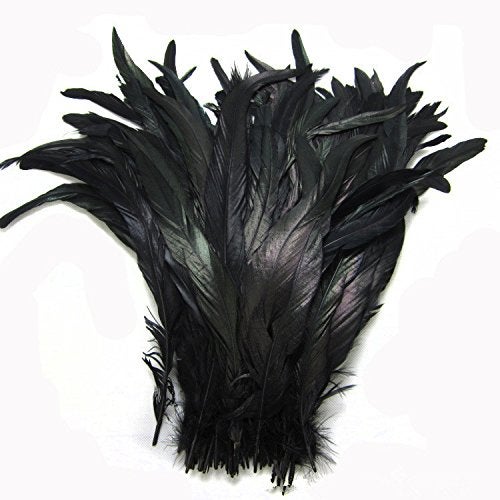 CENFRY Nature Rooster Coque Tails Feathers Costume Craft Decoration 12-14inch Pack of 25 (black) - Image 3