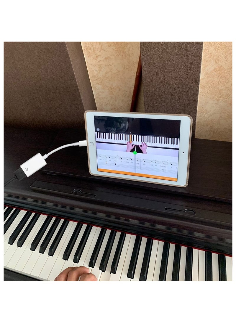 USB Camera Adapter, USB 3.0 OTG Cable for iPhone/iPad to Connect Card Reader, USB Flash Drive, U Disk, Keyboard, Mouse, Hubs, MIDI, Plug & Play - Image 3