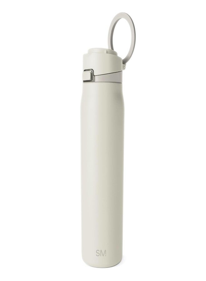 Simple Modern Mesa Loop Water Bottle with Straw | 30oz Cup Holder Friendly Insulated Stainless Steel Bottles for Travel, Sports and School | Cashew - Image 1