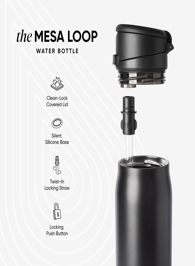Simple Modern Mesa Loop Water Bottle with Straw | 30oz Cup Holder Friendly Insulated Stainless Steel Bottles for Travel, Sports and School | Cashew - Image 5