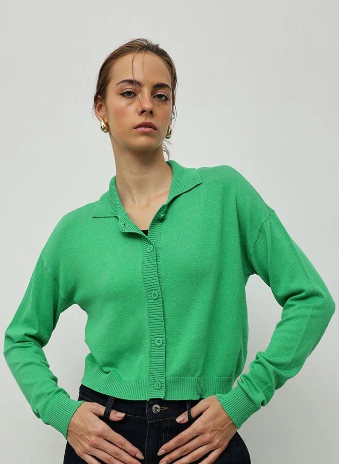 STREET 9 Green Cardigan for Women