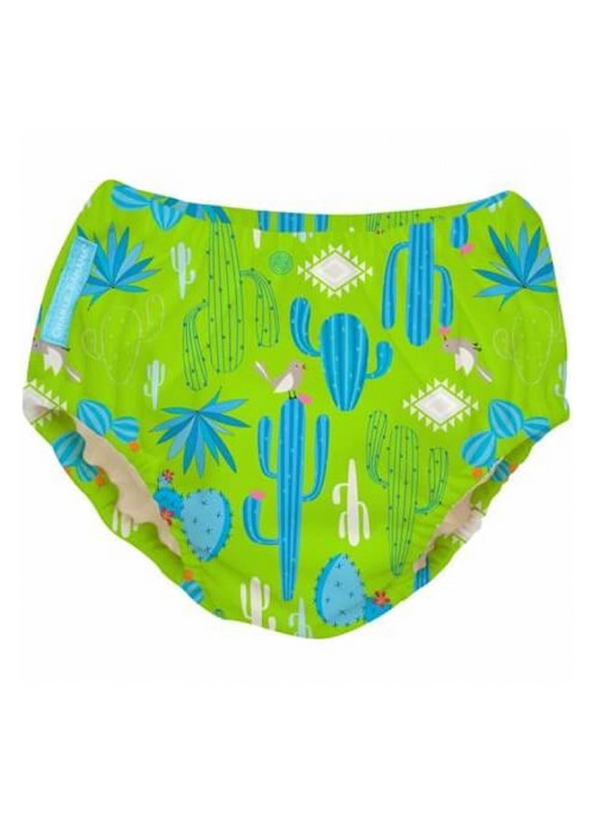 Charlie Banana 2 In 1 Swim Diaper And Traing Pants Cactus Verde Large - Image 1