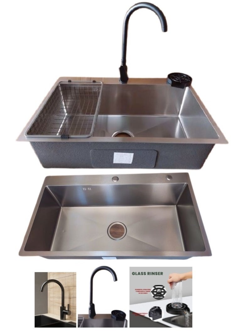 Shams Hand made kitchen sink, 3.23 mm, size 70 x 45)  - Image 1