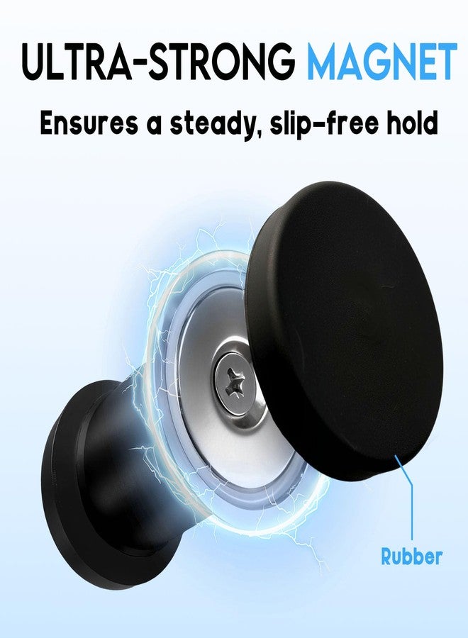 EDSRDUX Magnetic Phone Holder for Car Dashboard – Strong Magnet Phone Mount for Car Universal Cell Phone Holder for iPhone Samsung, Portable Mount for Gym & Car Accessories, Black - Image 3