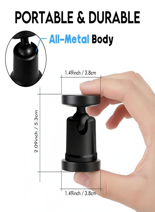 EDSRDUX Magnetic Phone Holder for Car Dashboard – Strong Magnet Phone Mount for Car Universal Cell Phone Holder for iPhone Samsung, Portable Mount for Gym & Car Accessories, Black - Image 2